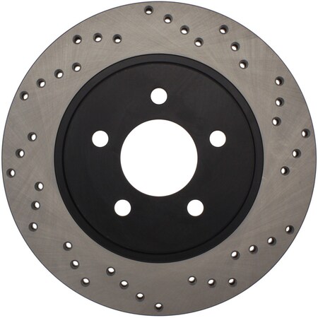 Centric Parts Sport Cross Drilled Brake Rotor, 128.61087L 128.61087L